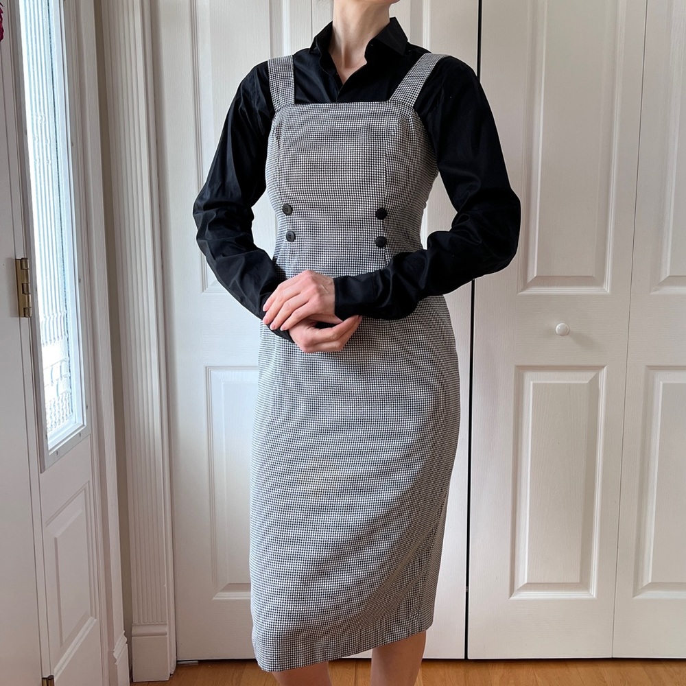 Vintage LA BELLE Gingham Print Dress - Picture 4 of 6